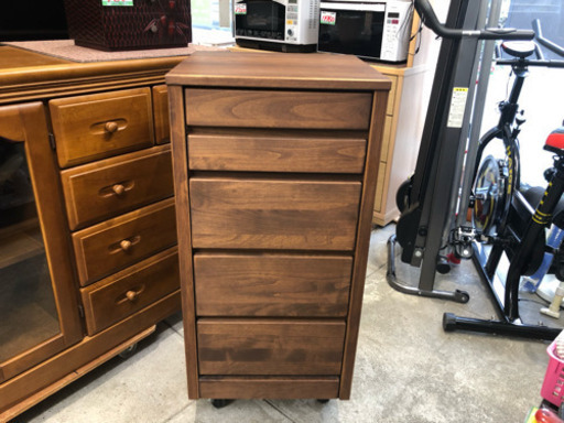 スリムチェスト 5段 ティアラ ダークブラウン 幅 45㎝ タンス 収納