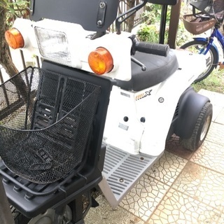 【マットブラックツートン】実働 ジャイロX ミニカー登録 水色ナンバー 即決は自賠責一年以上サービス！の画像