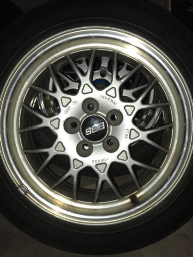 スバル純正BBSホイール 16インチ BG5レガシー初期型にて使用