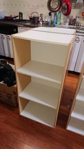三段カラーボックス★２つセット