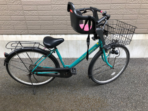 自転車  OGKの子ども前乗せつき（取り外し可能）