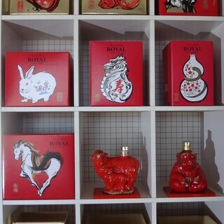 干支ボトル サントリーローヤル15年7個、12年物5個 600CC 12個