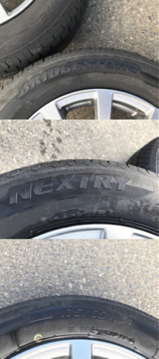 SALE！社外ホイール4本セット バリ山 ブリヂストン 175/65R14 NEXTRY 2013年製 14X5.5J ET38 4X