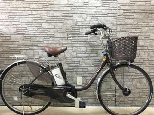 東京23区配達無料  新基準 Panasonic パナソニック  ビビDX 10Ah リチウム   電動自転車 中古 ■26インチ