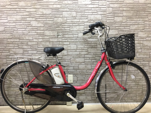 東京23区配達無料  新基準 Panasonic パナソニック  ビビDX 10Ah リチウム  電動自転車 中古 26