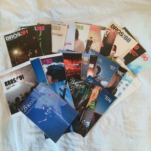 【タレントグッズ】福山雅治ファンクラブ会報誌81～104(ポストカード付き)