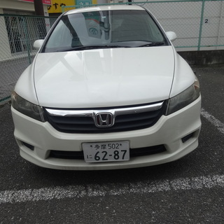 ■ホンダ　ストリーム　H20年式　希少2000ccCVT（RN8）　タイプR純正アルミ装着　人気のホワイトパール　HDDナビエディションの画像