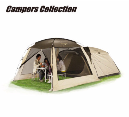 山善 テント(4〜5人用)とスクリーンタープセット※別売り可