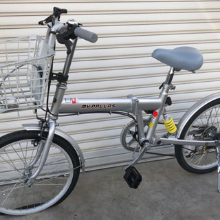 格安美品！MYPALLAS 折りたたみ自転車 16インチ シマノ6段変速 軽量