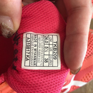 asics アシックス24cmの画像