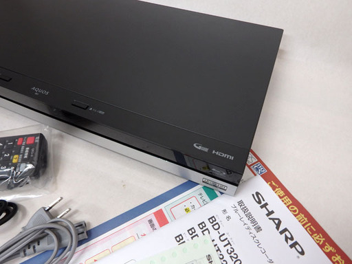新品同様 シャープ BD-UT2200 AQUOS BDレコーダー/ブルーレイディスクレコーダー 2TB トリプルチューナー モデル 