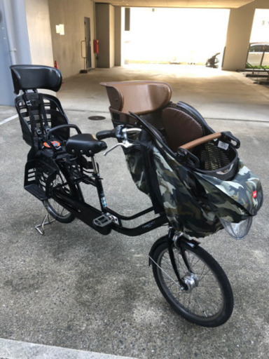 お取引中※子乗せ自転車 22インチ 前レインカバー付き