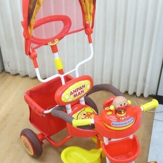 エム　アンド　エム　アンパンマン　三輪車　赤　【モノ市場知立店】　134の画像