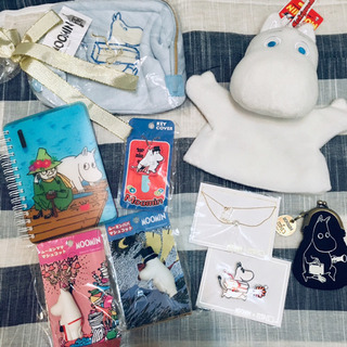 ムーミングッズ9点 ポーチ・アクセサリー・ぬいぐるみパペット・ノ...