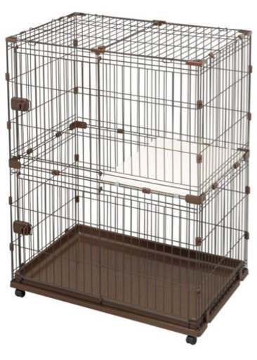 猫の大型2段ケージ(新品未開封)