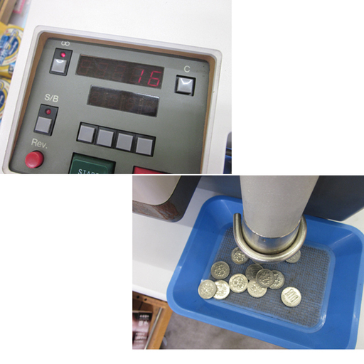 札幌 業務用 コインカウンター 硬貨計算機 計数機  ナカバヤシ NCK-1000 硬貨計数機 50Hz用