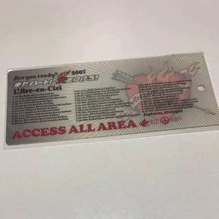 L'Arc〜en〜Ciel グッズ チケット風しおり【未開封】の画像