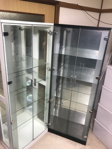 コレクションケース(背面ミラー・3面ガラス)