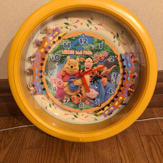 ［美品］プーさんの掛け時計の画像