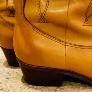 レディースブーツ ライトブラウン 23.5cmの画像