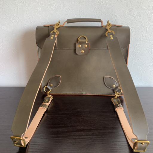 名入れ対応 ヌメ革手作り手縫い リュック ショルダー トートバッグ 3way