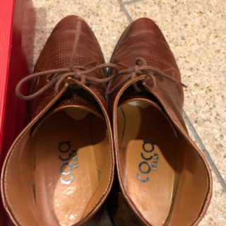 レディースブーツ ブラウン 23.0cmの画像