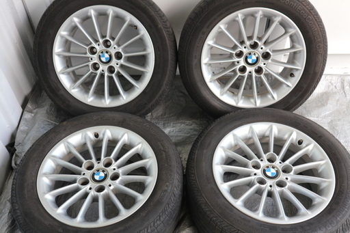 ★BMW　5シリーズ純正アルミホイール★16インチ★PCD120　5穴　7Jx16H2★225/55R16　95W★計4本セット