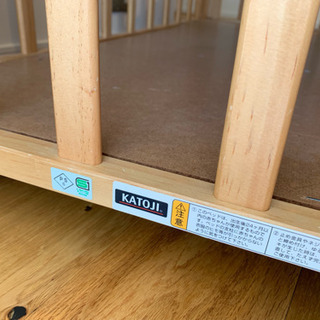 (お取引中)カトージベビーベッドの画像