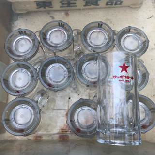 サッポロ ビールグラス 12個 中古品
