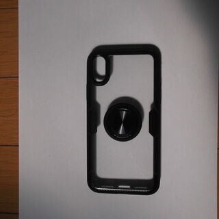 iphone X/Xs スマホケース（リング付きブラック）
