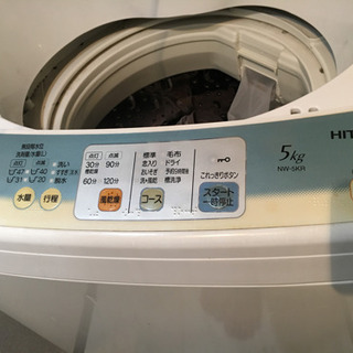洗濯機譲ります 日立  今週引き取り希望の画像