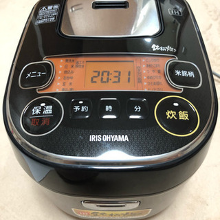 終了しました【最終値下げです(T_T)】アイリスオーヤマ IHジャー炊飯器 3合 2018年製 2019年4月購入の画像