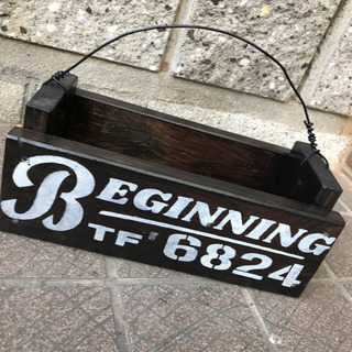 木製プランター＊6824＊くろ