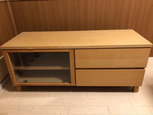 【中古】無印良品 AVラック オーク材使用