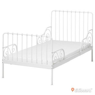 IKEA(イケア) ②MINNEN 伸長式ベッドフレームとすのこ