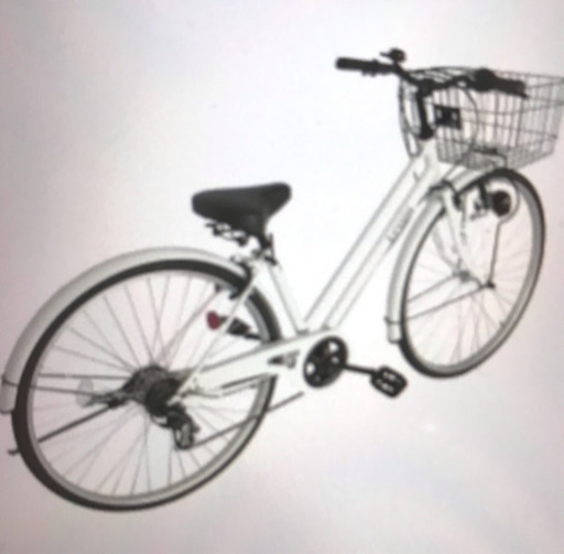 【ジャンク】自転車 白 充分乗れます！！