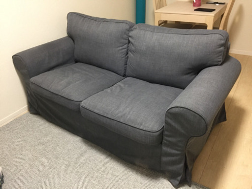 IKEA 2人掛けソファ グレー エークトルプ