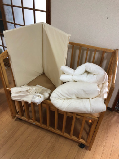 終了★ベビーベッド、布団セット★おまけ付き