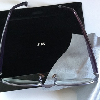 JiNS. メガネフレームused◆ユニセックス パープル柄の画像