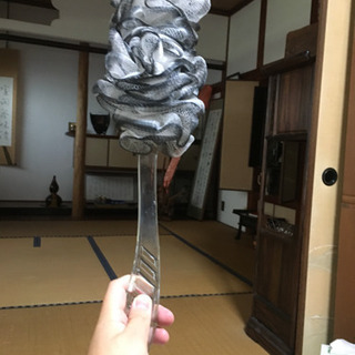 バケツ、体を洗うブラシ、ズボンハンガーの画像