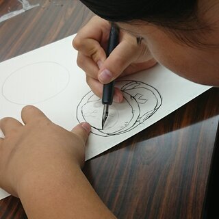 小学生★はじめてのマンガ教室【大阪】～ペン入れからトーン貼り～の画像