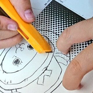 小学生★はじめてのマンガ教室【大阪】～ペン入れからトーン貼り～の画像