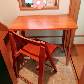 折りたたみデスク＆チェア 差し上げます