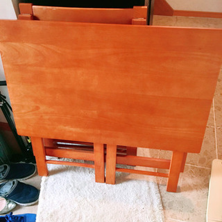 折りたたみデスク＆チェア 差し上げますの画像