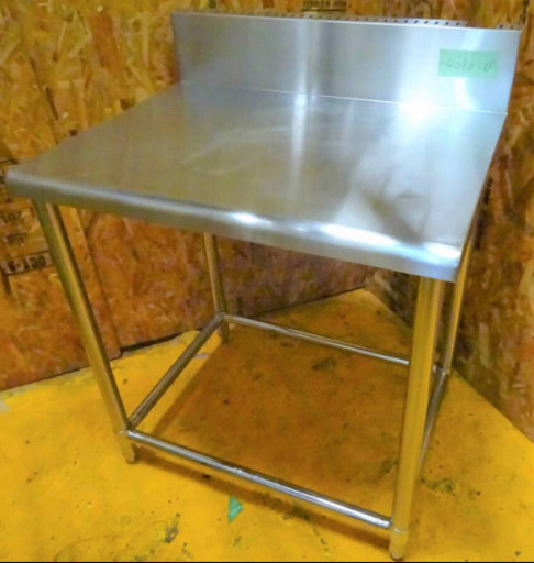 (4080-0)☆厨房機器☆作業台/W750×D600×H800ｍｍ☆BG付き☆