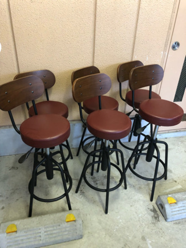 美品！バーチェア回転式 早い者勝ち残り3脚！