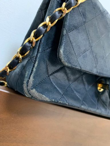 CHANEL シャネル ダブルフラップ 二重蓋 黒 ショルダーバッグ
