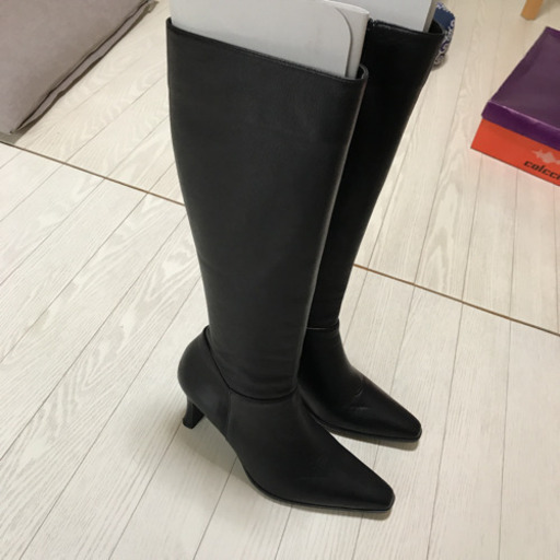 yellowCab ロングブーツ 23.5ブラック