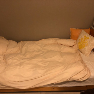 予約済み無印  シングルベッドの画像