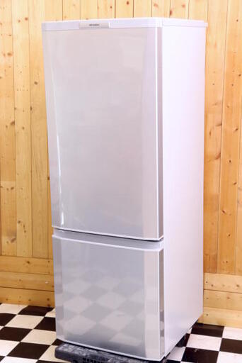 ちょっと大きめサイズが人気　三菱 / 2ドア冷蔵庫 168L / MR-P17S-S / ラウンドカットデザイン /  ボトムフリーザー